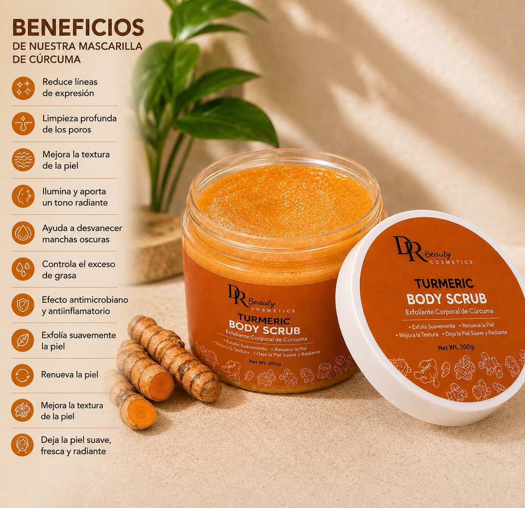 Exfoliante de cúrcuma
