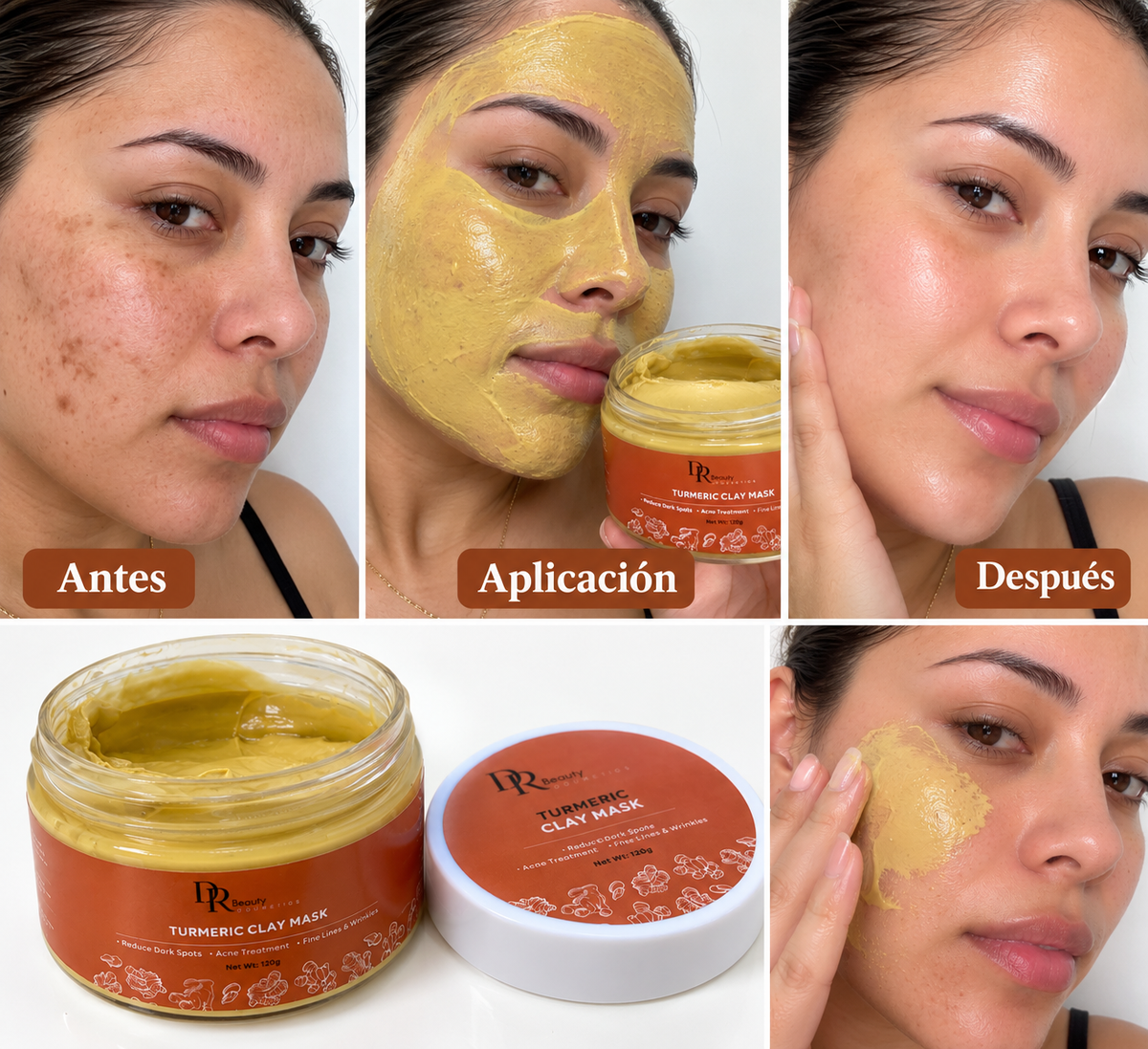Mascarilla facial de Cúrcuma
