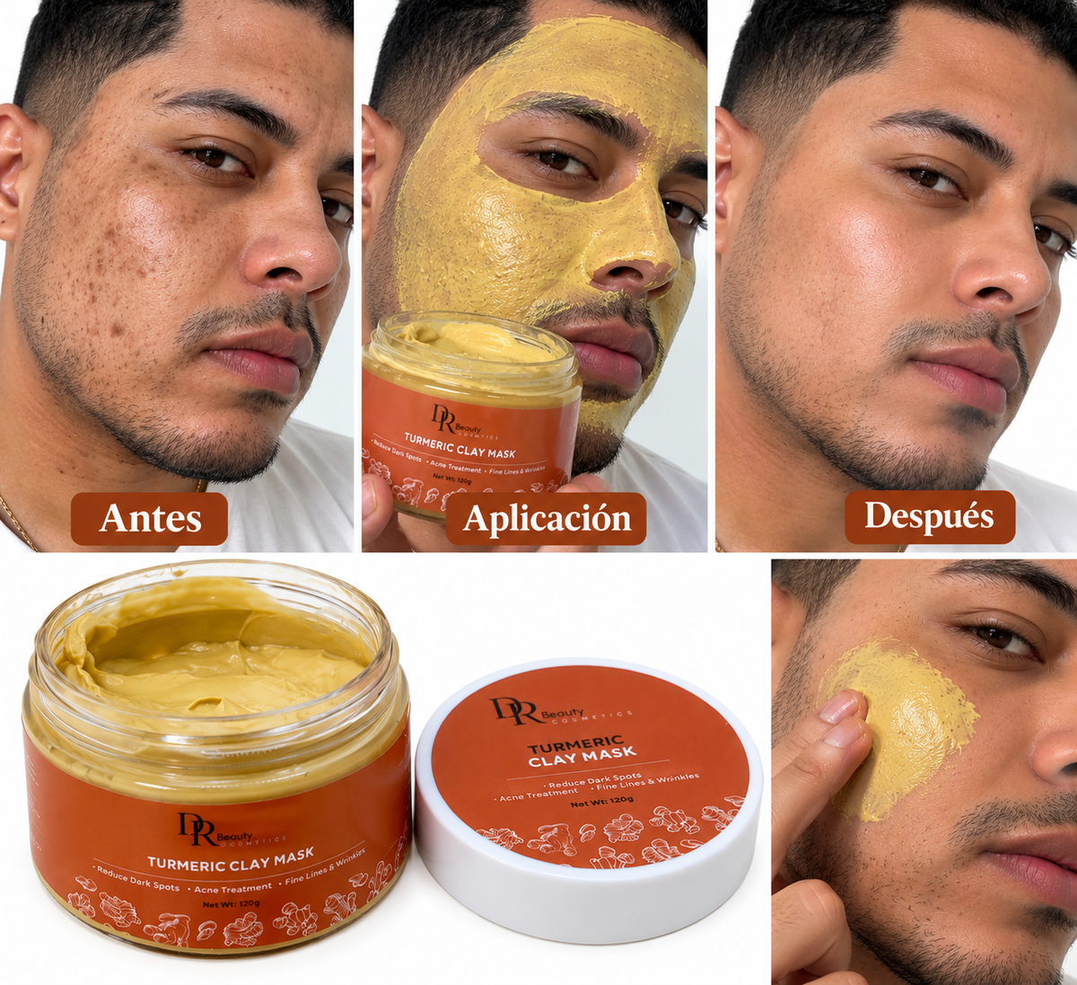 Mascarilla facial de Cúrcuma