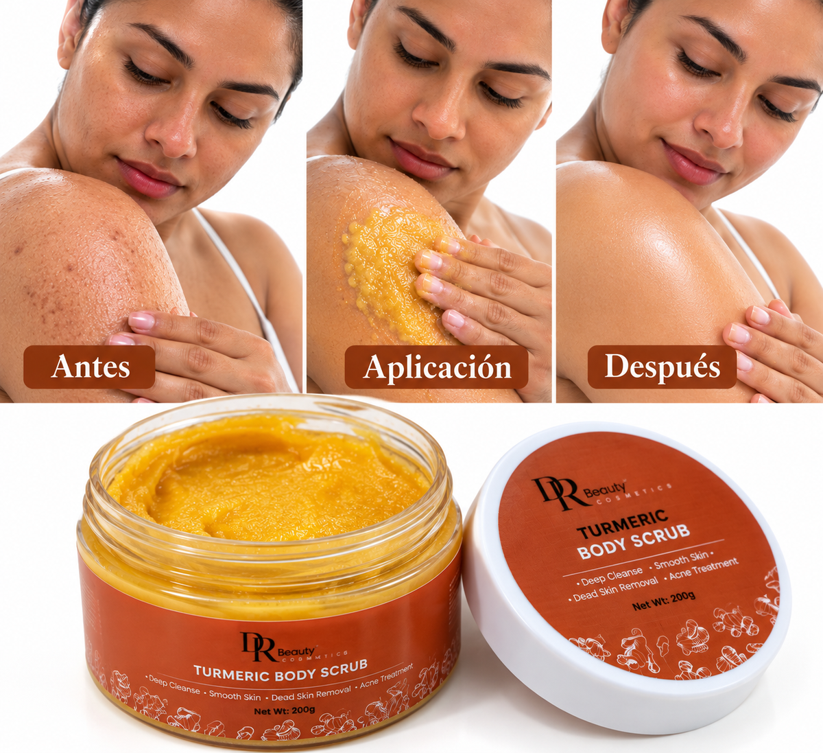 Exfoliante de cúrcuma