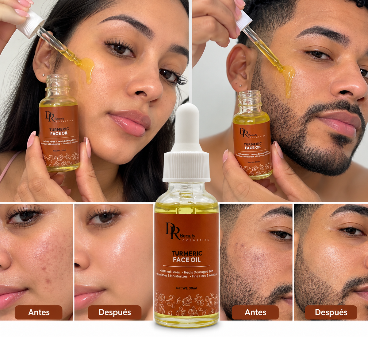 Aceite facial de Cúrcuma