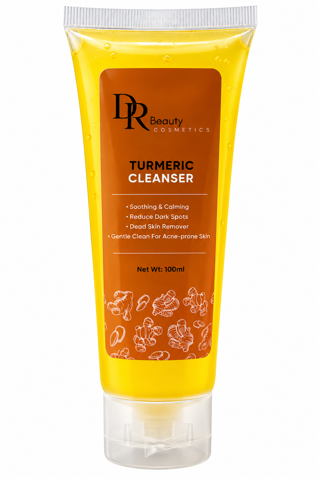 Gel facial de cúrcuma