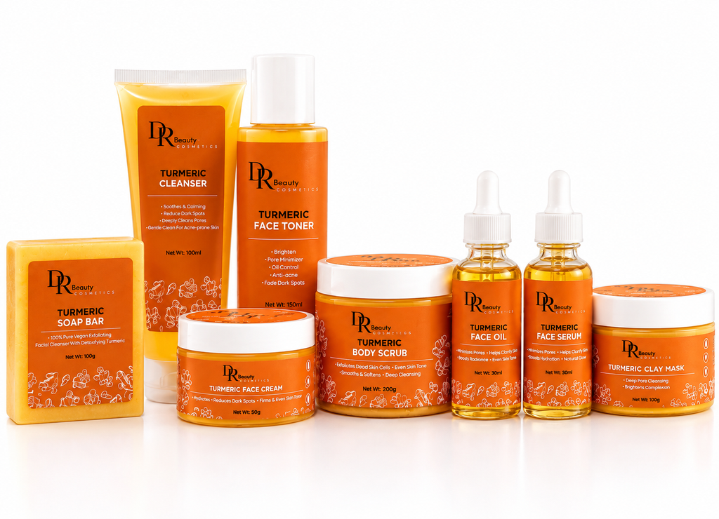 Productos facial de cúrcuma de 8 piezas